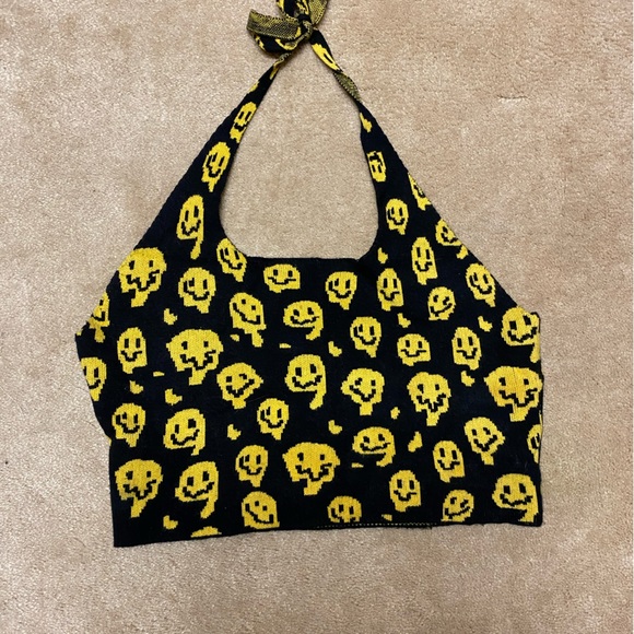 Women’s Holton neck knitted crop top - Picture 4 of 8